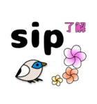 カンムリシロムク インドネシア語 日本語（個別スタンプ：2）