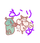 カワウソとクマだった者達。（個別スタンプ：31）