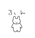 怒ってて文字も打ちたくない時のうさぎ（個別スタンプ：2）