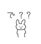 怒ってて文字も打ちたくない時のうさぎ（個別スタンプ：6）