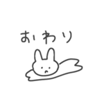 怒ってて文字も打ちたくない時のうさぎ（個別スタンプ：21）