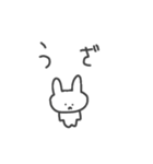 怒ってて文字も打ちたくない時のうさぎ（個別スタンプ：24）
