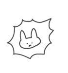 怒ってて文字も打ちたくない時のうさぎ（個別スタンプ：39）