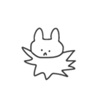怒ってて文字も打ちたくない時のうさぎ（個別スタンプ：40）