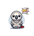 英語でヨウム（個別スタンプ：1）