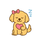 ゴールデンレトリバーの子犬用スタンプ（個別スタンプ：4）