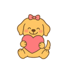 ゴールデンレトリバーの子犬用スタンプ（個別スタンプ：24）