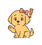 ゴールデンレトリバーの子犬用スタンプ（個別スタンプ：26）