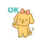 ゴールデンレトリバーの子犬用スタンプ（個別スタンプ：28）