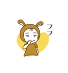 クニクロうさぎのスタンプ（個別スタンプ：24）