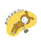 クニクロうさぎのスタンプ（個別スタンプ：35）