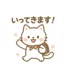 癒しの白ねこ・春のあいさつスタンプ（個別スタンプ：6）