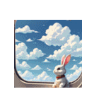 白いウサギの日常9（個別スタンプ：40）