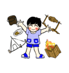 ハルちゃんの夏休み（個別スタンプ：8）