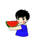 ハルちゃんの夏休み（個別スタンプ：12）