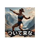 美しくて力強いボディビル美女（個別スタンプ：13）