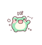 かわいいカエル、フロッピー（個別スタンプ：1）