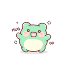 かわいいカエル、フロッピー（個別スタンプ：12）