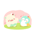 ぽちゃるず。ぽかぽか春日和♪（個別スタンプ：14）