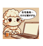 迷えるひつじの在宅勤務スタンプ（個別スタンプ：15）