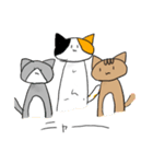 自由に生きるたくさんの猫（個別スタンプ：34）