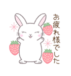 【春】毎日使える敬語☆白うさぎ（個別スタンプ：6）
