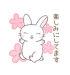 【春】毎日使える敬語☆白うさぎ（個別スタンプ：16）