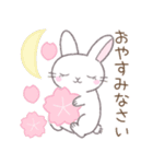 【春】毎日使える敬語☆白うさぎ（個別スタンプ：36）