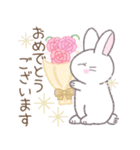 【春】毎日使える敬語☆白うさぎ（個別スタンプ：37）