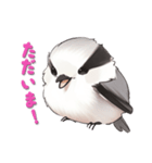 毎日使える鳥スタンプ - エナガ（個別スタンプ：9）