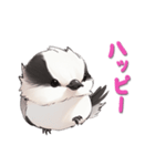 毎日使える鳥スタンプ - エナガ（個別スタンプ：24）