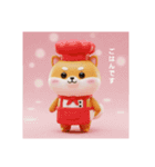 可愛い着ぐるみ豆柴シリーズ（個別スタンプ：6）