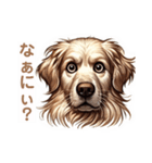 ゴールデンレトリバーの変なやつ（個別スタンプ：23）