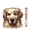 ゴールデンレトリバーの変なやつ（個別スタンプ：24）