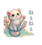 猫ちゃんフワフワスタンプ（個別スタンプ：6）