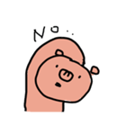 虚無顔の豚（個別スタンプ：4）