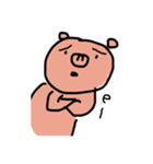虚無顔の豚（個別スタンプ：11）