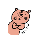 虚無顔の豚（個別スタンプ：14）