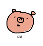 虚無顔の豚（個別スタンプ：20）