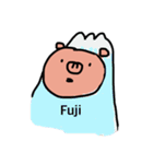 虚無顔の豚（個別スタンプ：25）