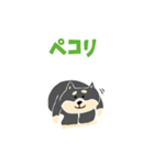 黒柴のスタンプ〜！（個別スタンプ：4）
