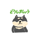 黒柴のスタンプ〜！（個別スタンプ：19）
