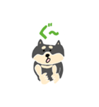 黒柴のスタンプ〜！（個別スタンプ：20）