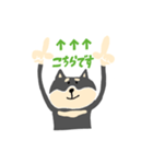 黒柴のスタンプ〜！（個別スタンプ：21）