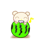 ちびくまとにゃー夏（個別スタンプ：6）