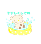 ちびくまとにゃー夏（個別スタンプ：13）