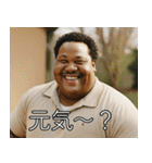 //黒人デブおじさんの愉快なスタンプ//（個別スタンプ：2）