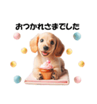 かわいいダックスの犬スタンプ（個別スタンプ：11）