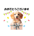 かわいいダックスの犬スタンプ（個別スタンプ：15）