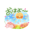 お花いっぱい・大人のあいさつ2（個別スタンプ：1）
